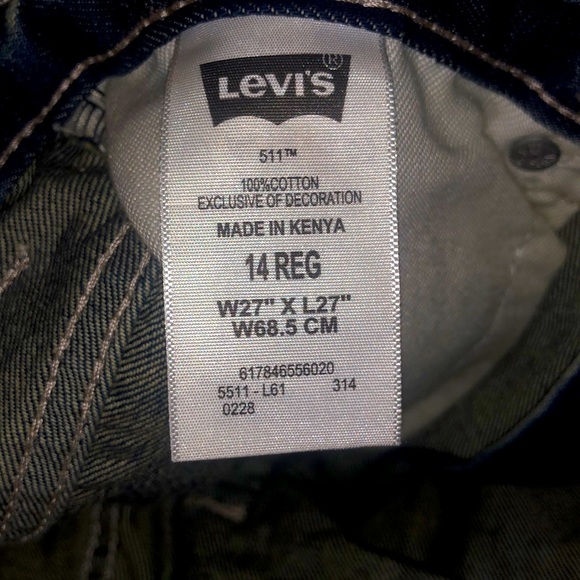 Levi’s| 511 Women’s Jeans 14 Regular Blue Pockets Slim Fit Skinny Leg Acid Wash - Picture 5 of 5